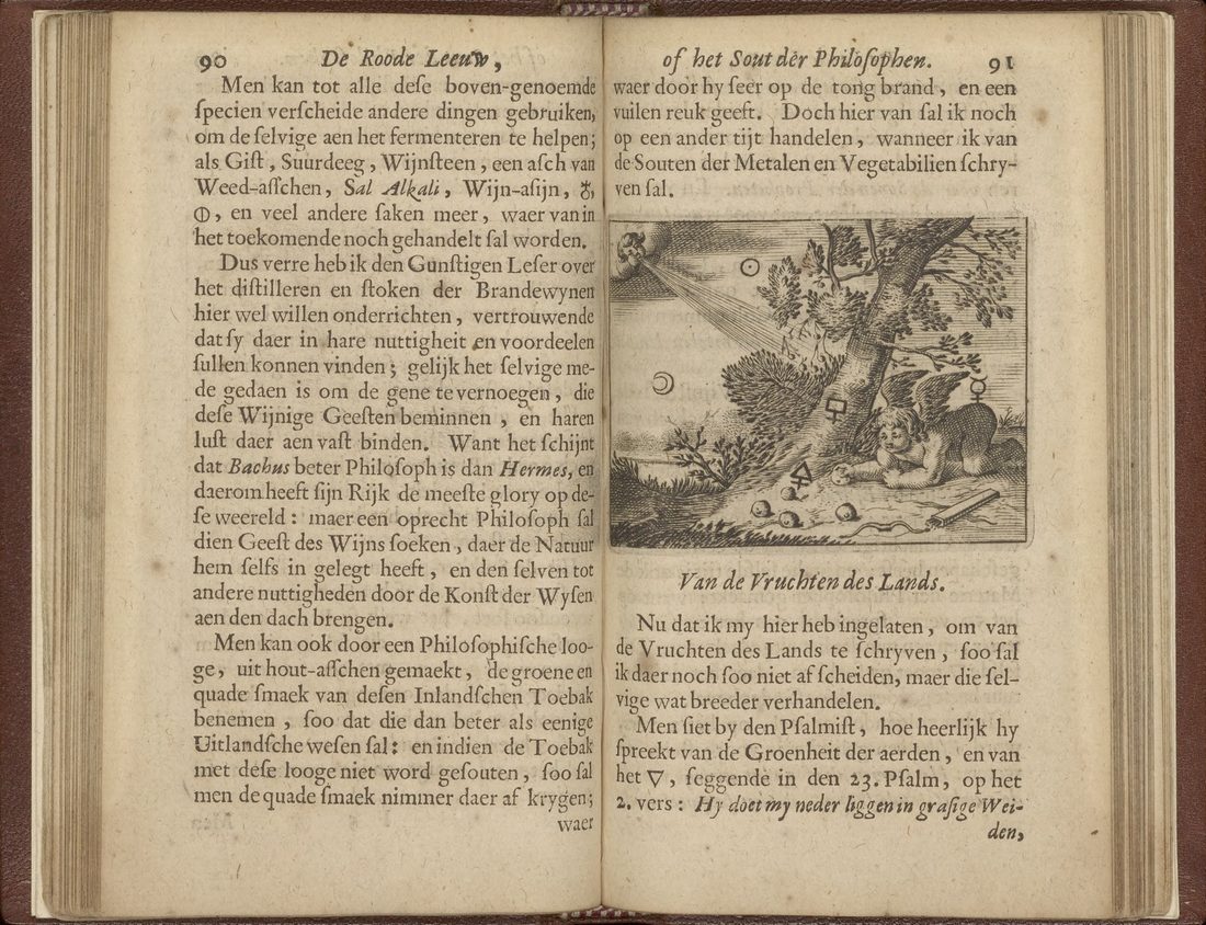 De Roode Leeuw, 1672: Dutch text beside an allegorical engraving