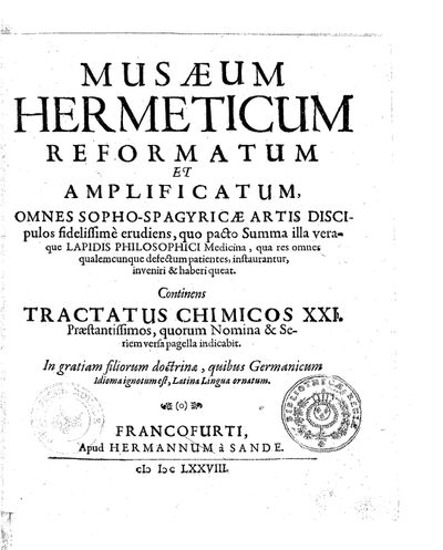 Title page of the Musaeum Hermeticum, 1678